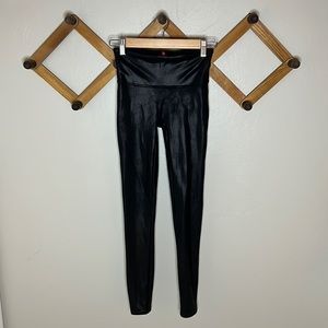 SPANX faux leather leggings sz S. Like new!